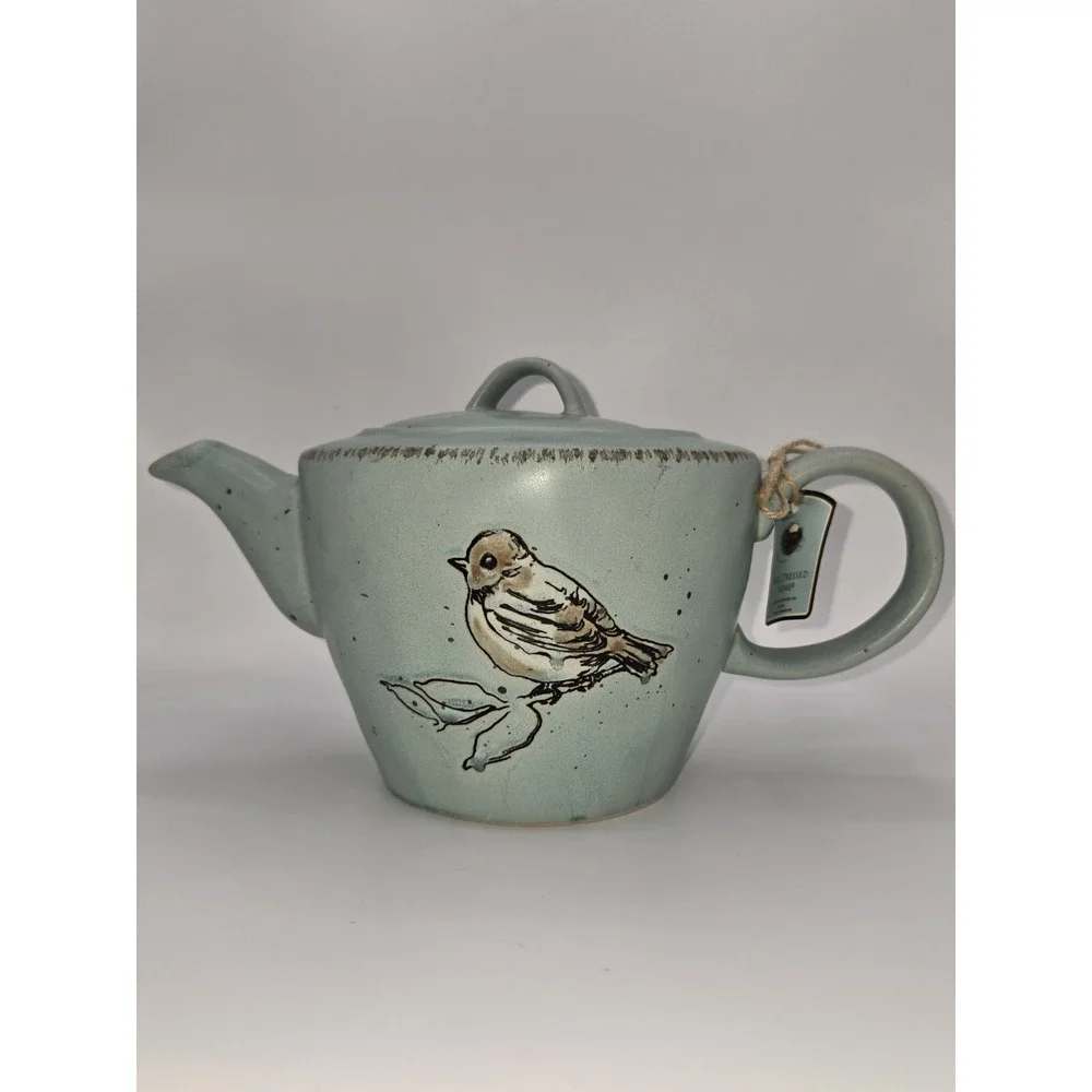 INHOMESTYLEZ Easter Bird Robins Egg‎ Teapot